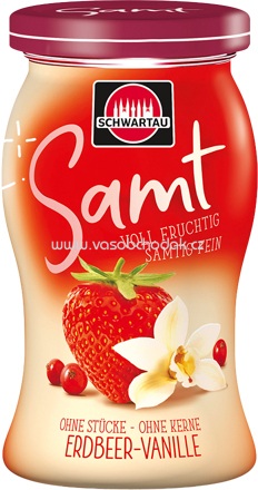 Schwartau Samt Konfitüre Erdbeer-Vanille, 270g