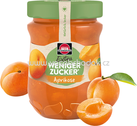 Schwartau Extra Konfitüre Weniger Zucker Aprikose, 300g