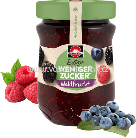 Schwartau Extra Konfitüre Weniger Zucker Waldfrucht, 300g