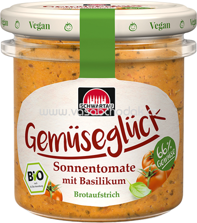 Schwartau Gemüseglück Sonnentomate mit Basilikum, 135g