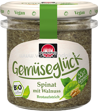Schwartau Gemüseglück Spinat mit Walnuss, 135g