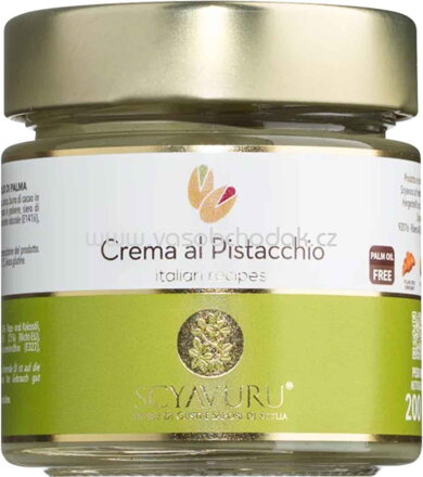 Scyavuru Crema al Pistacchio ohne Palmöl, 200g