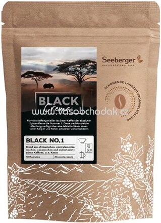 Seeberger Black No.1 ganze Bohne, 250g