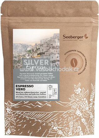Seeberger Espresso Vero ganze Bohne, 250g