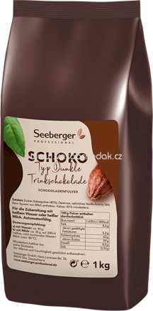 Seeberger Dunkle Trinkschokolade, 1 kg