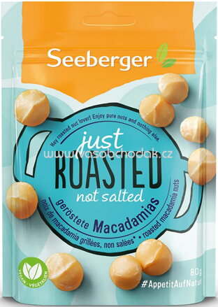 Seeberger Geröstete Macadamias, 80g