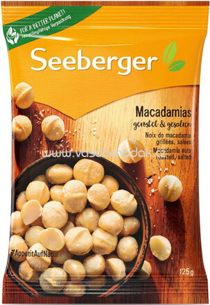 Seeberger Macadamia geröstet, gesalzen, 80 - 125g