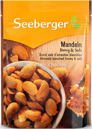 Seeberger Mandeln Honig und Salz, 80g