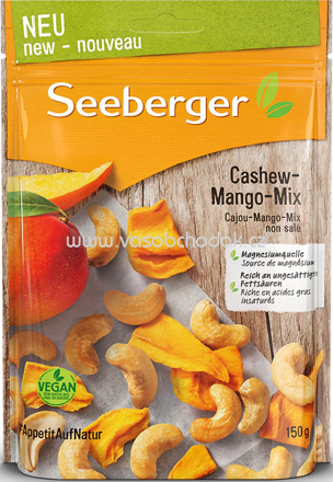 Seeberger Cashew Mango Mix, 150g