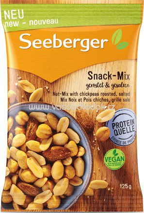 Seeberger Snack Mix geröstet & gesalzen, 125g