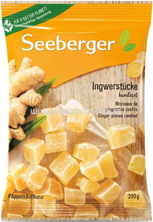 Seeberger Ingwerstücke, kandiert, 200g