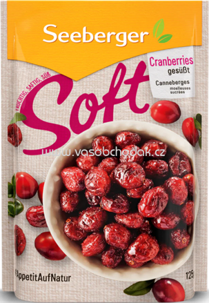 Seeberger Soft Cranberries, gesüßt, 125g