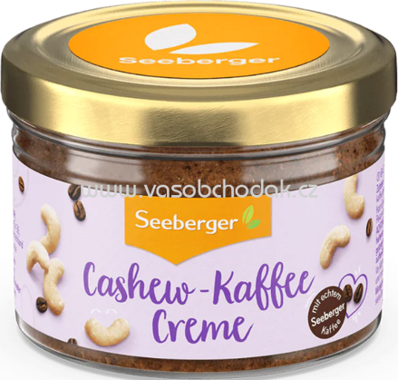 Seeberger Cashew Kaffee Creme, 180g