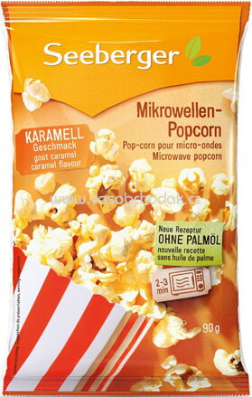 Seeberger Mikrowellen-Popcorn Karamell, 90g