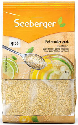 Seeberger Rohrzucker grob, unraffiniert, 500 - 1000g