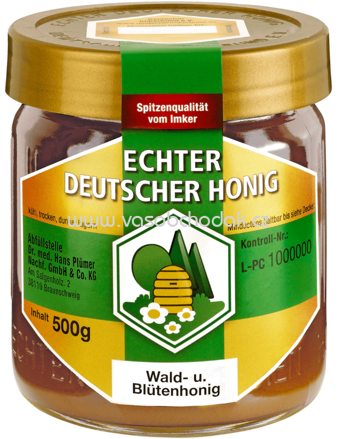 Bihophar Echter Deutscher Honig Wald- und Blütenhonig 500g