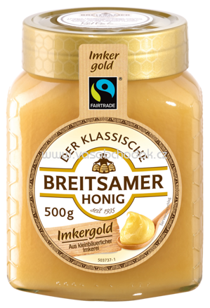 Breitsamer Honig Imkergold Fairtrade Honig, cremig, 500g
