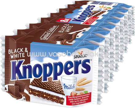 Knoppers Black & White, 8 St, 200g