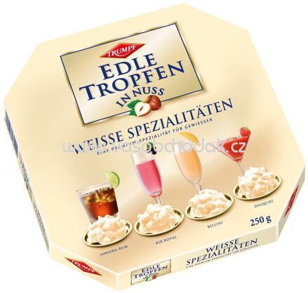 Trumpf Edle Tropfen in Nuss Weisse Spezialitäten, 250g