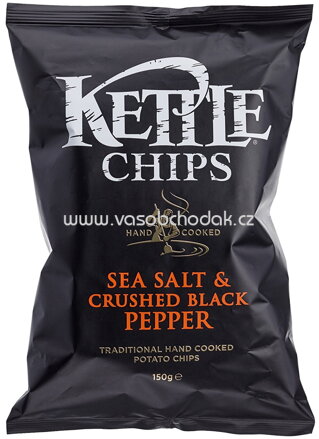 Kettle Chips Meersalz & Grob Gemahlener Schwarzer Pfeffer 150g
