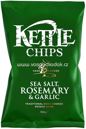 Kettle Chips Meersalz, Rosmarin & Knoblauch 150g