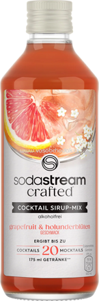 Sodastream Cocktail Sirup-Mix Grapefruit & Holunderblüte, alkoholfrei, 330 ml