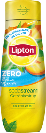 Sodastream Lipton Ice Tea Pfirsich Zero Sirup, 440 ml