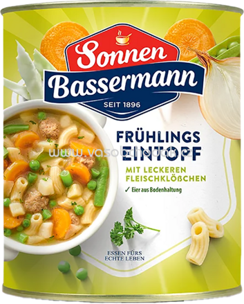 Sonnen Bassermann Eintopf - Frühlings Eintopf mit leckeren Fleischklößchen, 800g