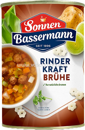 Sonnen Bassermann Rinder Kraft Brühe Suppe, 400 ml