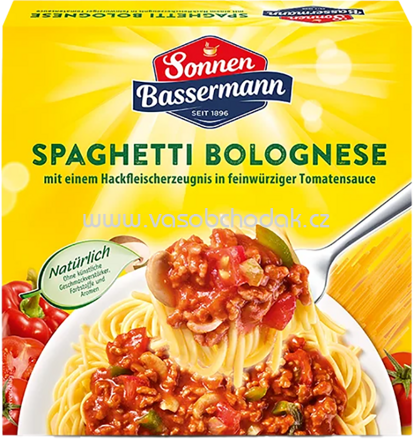 Sonnen Bassermann Fertiggerichte Spaghetti Bolognese mit Fleisch in feinwürziger Tomatensauce, 1 St