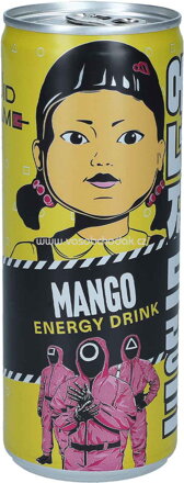 Squid Game Energy Drink Mango, 250 ml