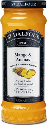 St. Dalfour Fruchtaufstrich Mango & Ananas, 284g