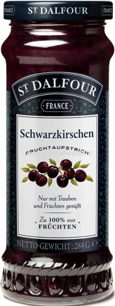 St. Dalfour Fruchtaufstrich Schwarzkirschen, 284g