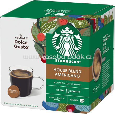 Starbucks Kapseln House Blend Americano by Nescafé Dolce Gusto, 12 St