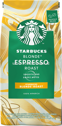 Starbucks Blonde Espresso Roast, ganze bohnen, 200g