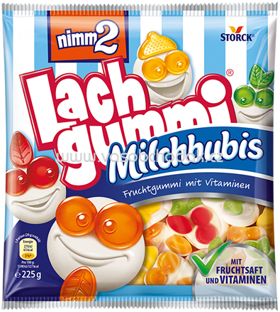 Storck Nimm2 Lachgummi Milchbubis, 225g