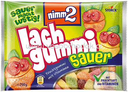 Storck Nimm2 Lachgummi Sauer, 250g