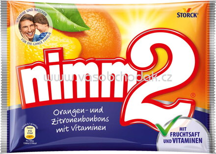 Storck Nimm2 Orangen und Zitronen Bonbons mit Vitaminen, 240g
