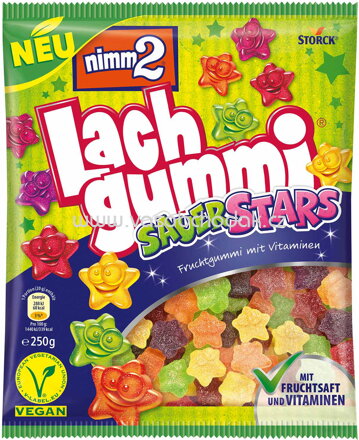 Storck Nimm2 Lachgummi SauerStars, 250g