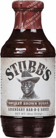 STUBB'S Smokey Brown Sugar BBQ Sauce, 510g