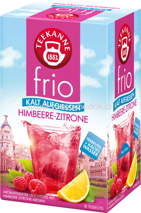 Teekanne frio Himbeere-Zitrone, 18 Beutel