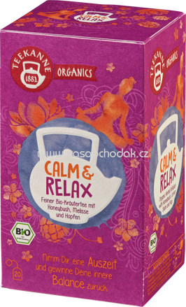 Teekanne ORGANICS Calm & Relax, 20 Beutel