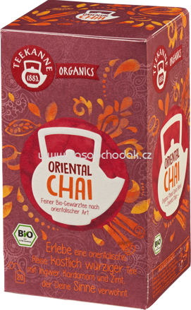 Teekanne ORGANICS Oriental Chai, 20 Beutel