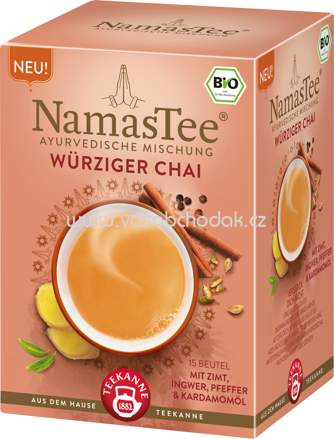 Teekanne NamasTee Würziger Chai, 15 Beutel