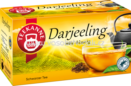 Teekanne Schwarzer Tee Darjeeling, 20 Beutel