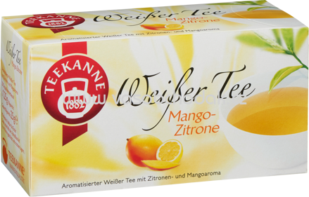 Teekanne Weißer Tee Mango Zitrone, 20 Beutel