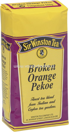 Teekanne Schwarzer Tee Sir Winston Tea Broken Orange Pekoe, 500g