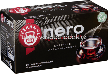 Teekanne Schwarzer Tee Nero, 20 Beutel