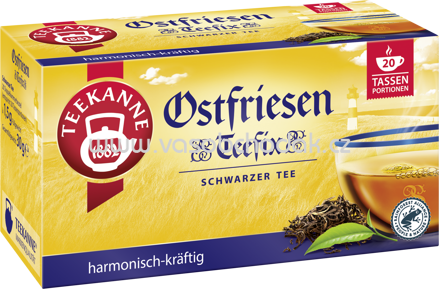 Teekanne Schwarzer Tee Ostfriesen Teefix Tasse, 20 Beutel