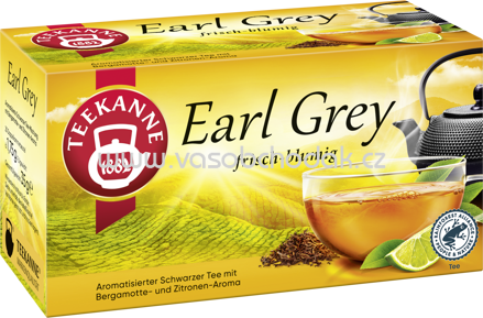 Teekanne Schwarzer Tee Earl Grey, 20 Beutel